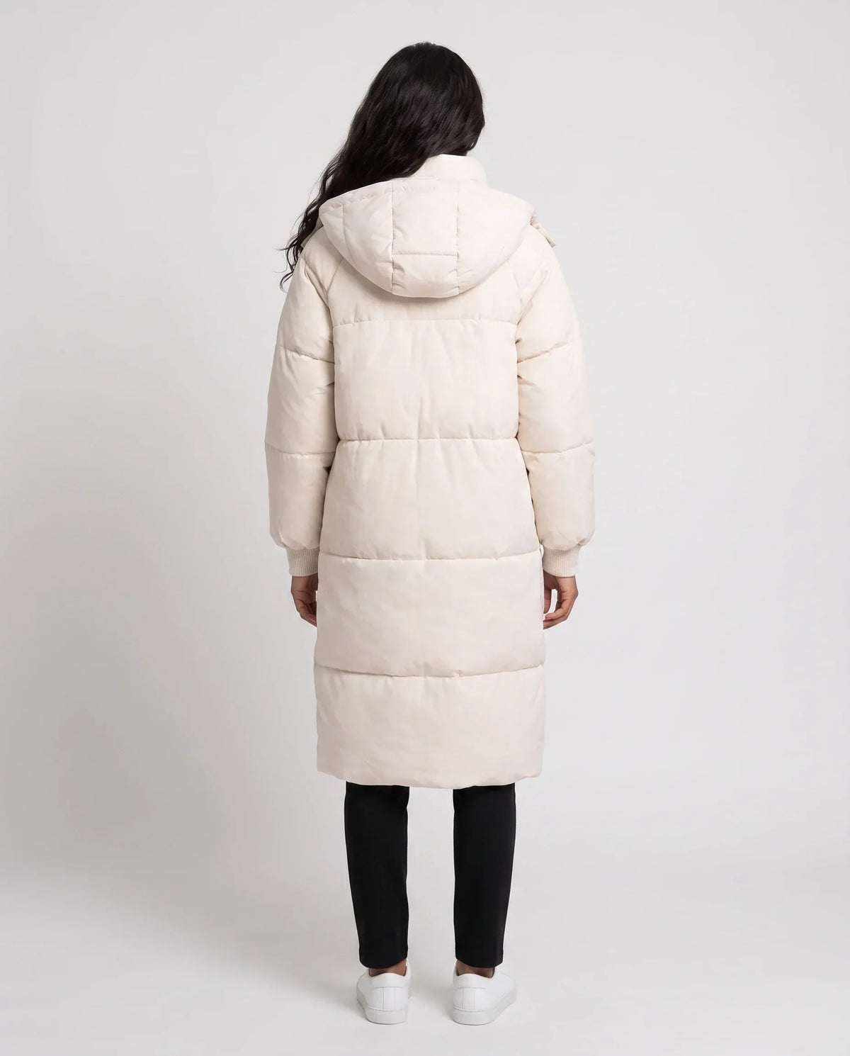 Long Hooded Puffer Jacket