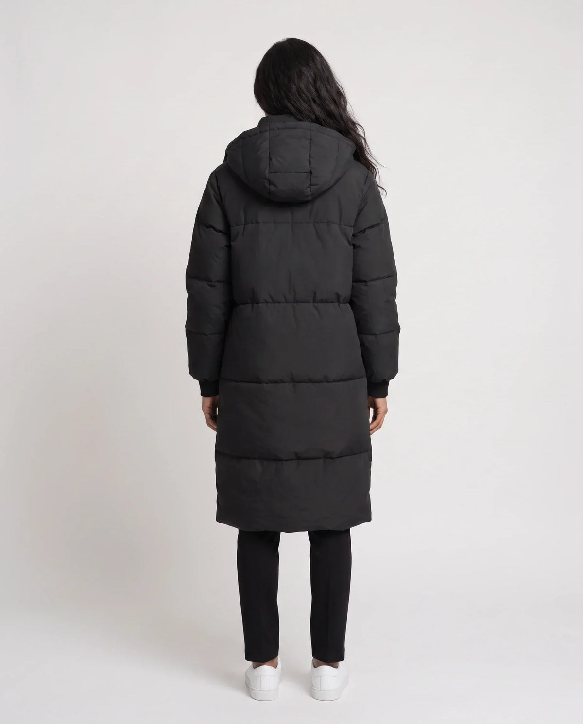 Long Hooded Puffer Jacket