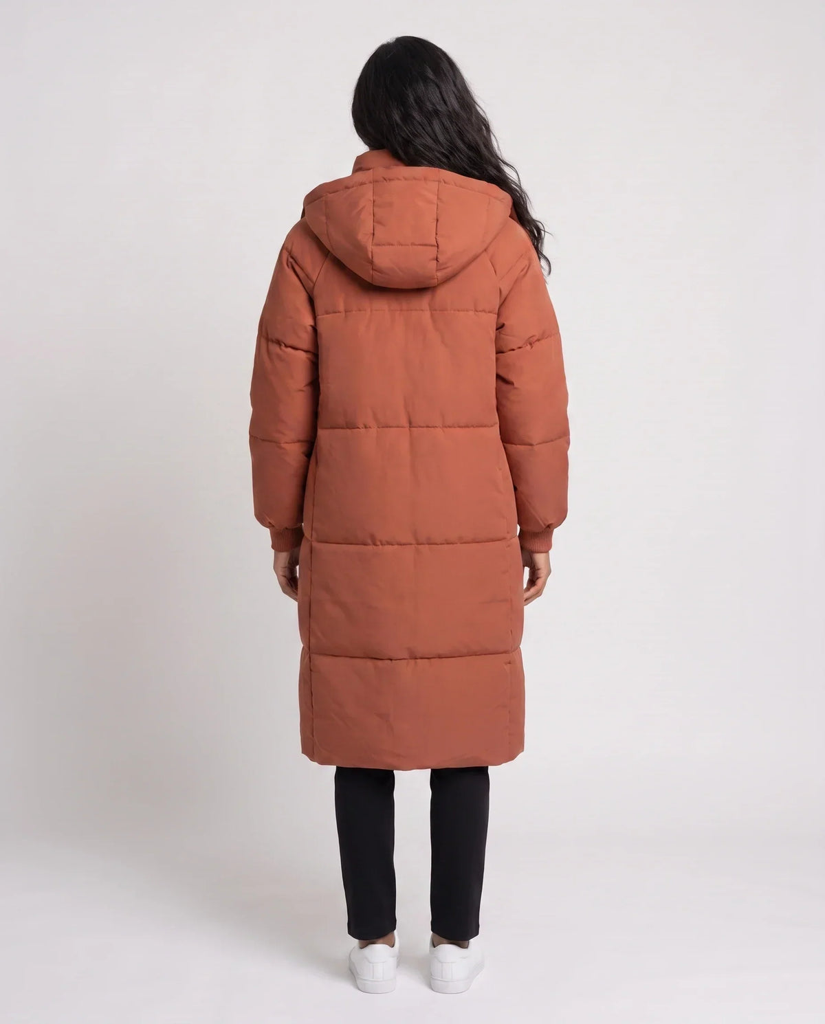 Long Hooded Puffer Jacket