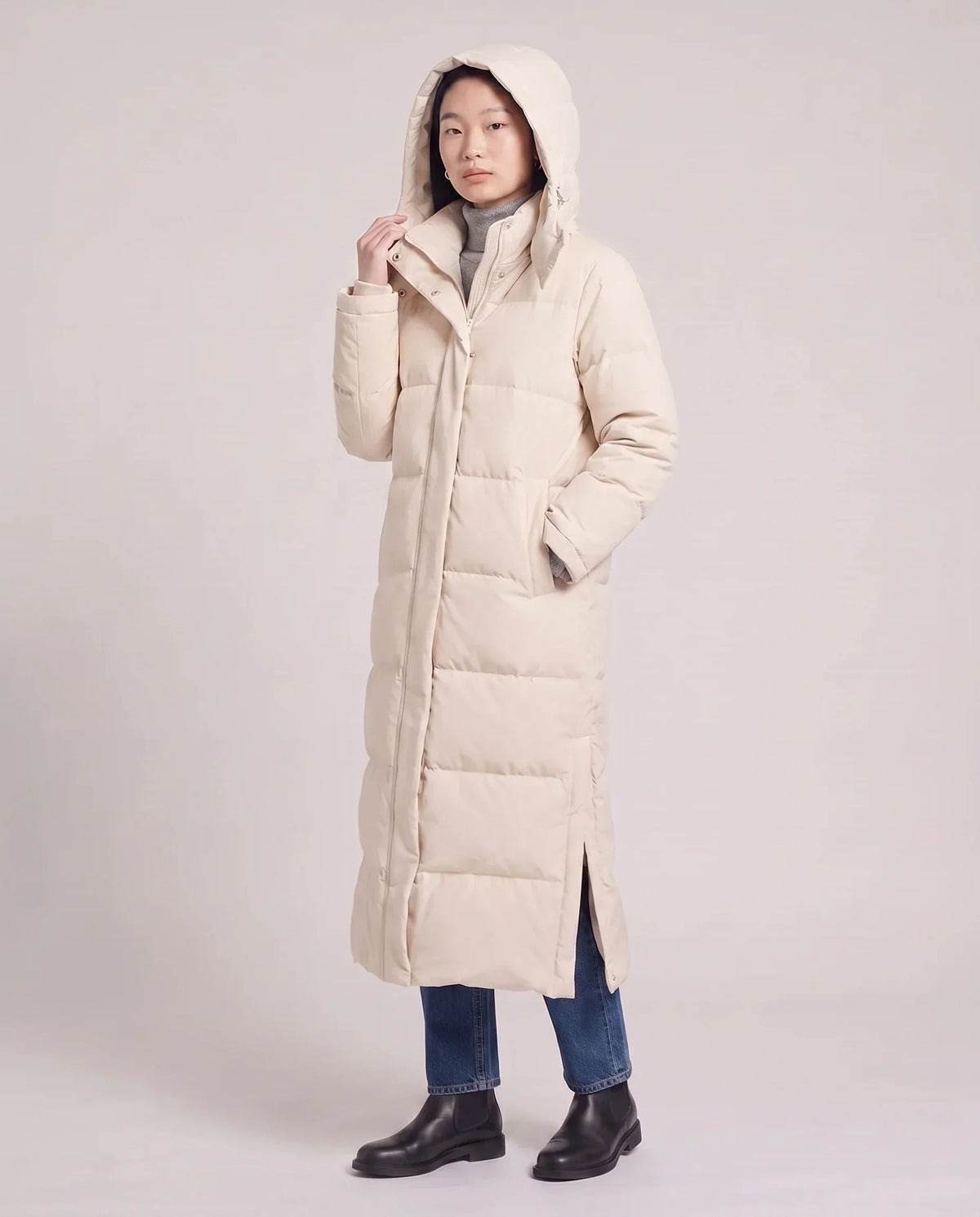 Maxi Hooded Puffer Coat