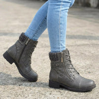 Ancona Faux Leather Ankle Boots