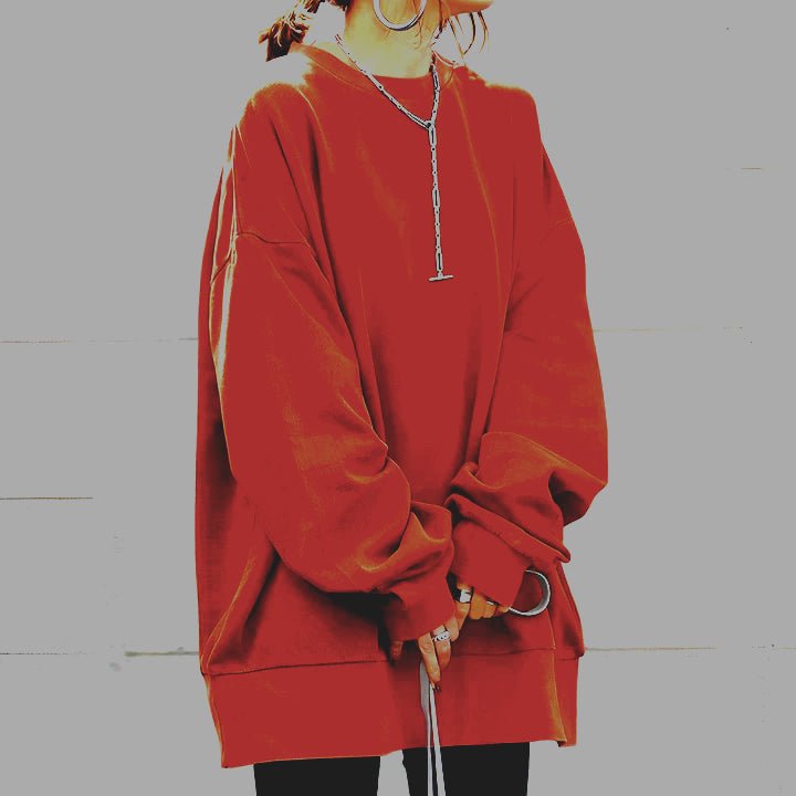 Mabelle-Pearl Oversized Crewneck Sweatshirt