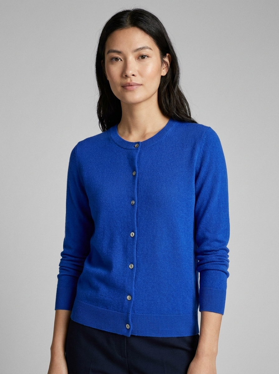 Zadie Crewneck Button Cardigan