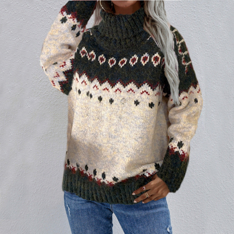 Senna Fair Isle Turtleneck Sweater
