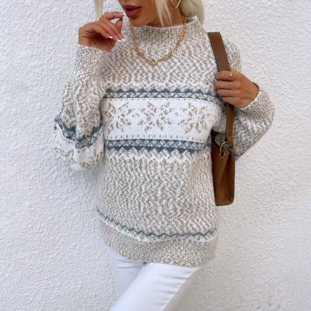 Wren-Dawn Snowflake Knit Sweater