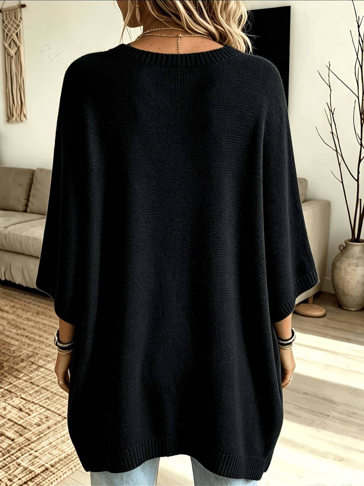 Ilsa-Pearl Batwing Knit Sweater
