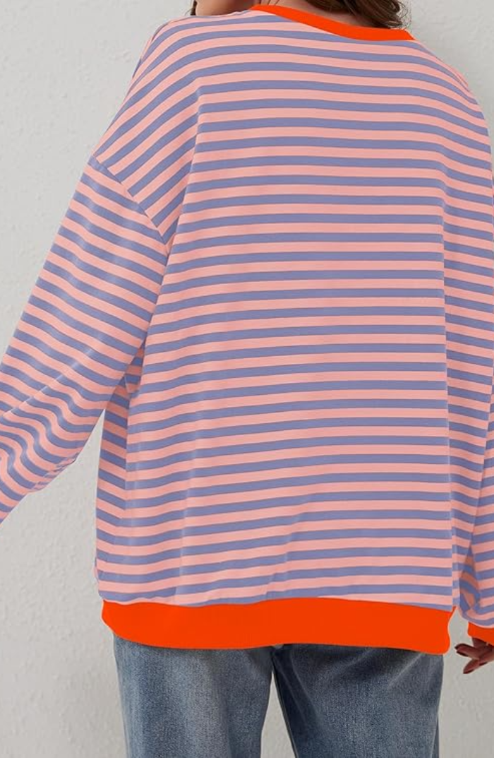 Aurelie-Lou Striped Oversized Sweatshirt