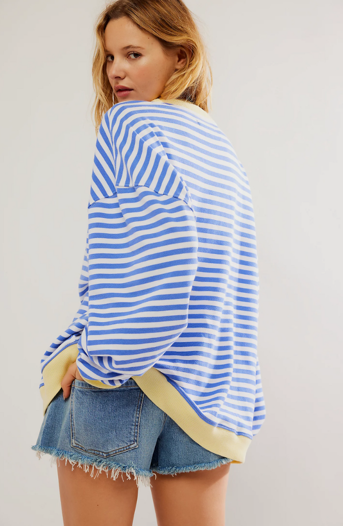 Aurelie-Lou Striped Oversized Sweatshirt