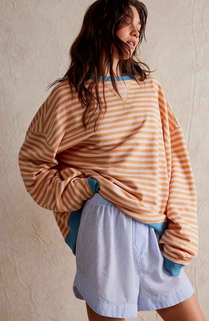 Aurelie-Lou Striped Oversized Sweatshirt