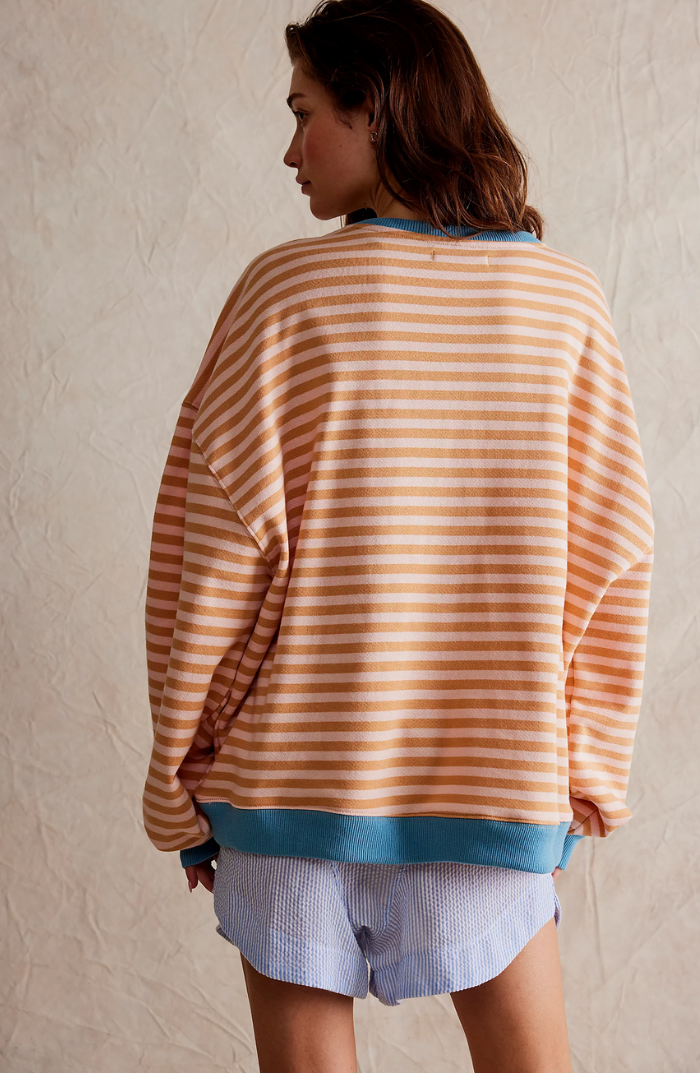 Aurelie-Lou Striped Oversized Sweatshirt