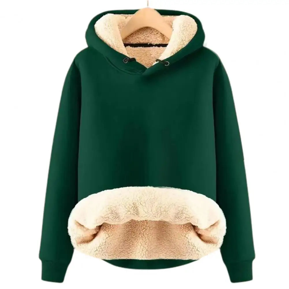 Ida Crossover Neck Drawstring Hoodie