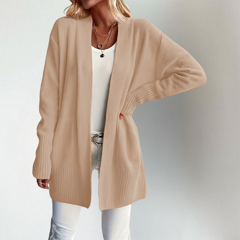 Raina Longline Open-Front Cardigan