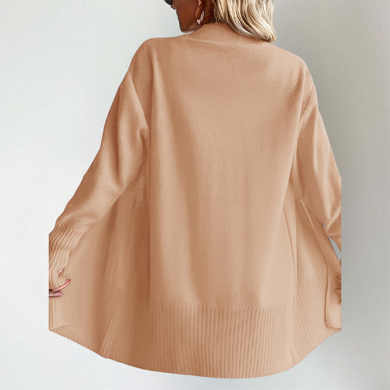 Raina Longline Open-Front Cardigan