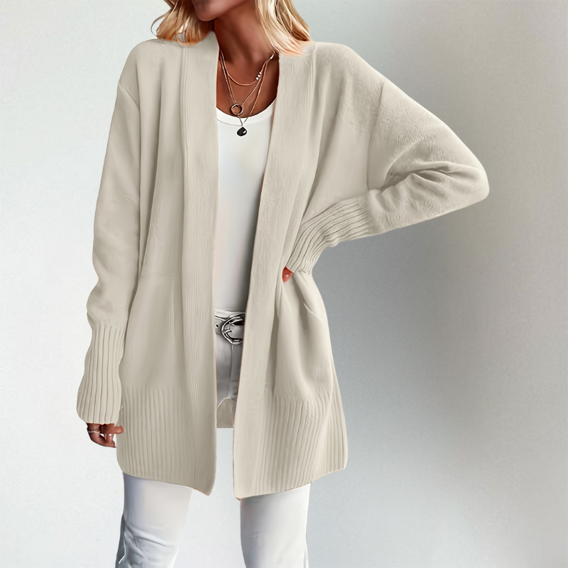 Raina Longline Open-Front Cardigan
