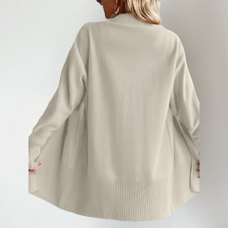 Raina Longline Open-Front Cardigan