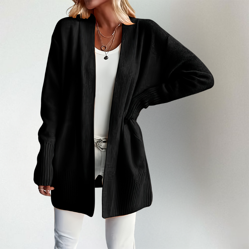 Raina Longline Open-Front Cardigan
