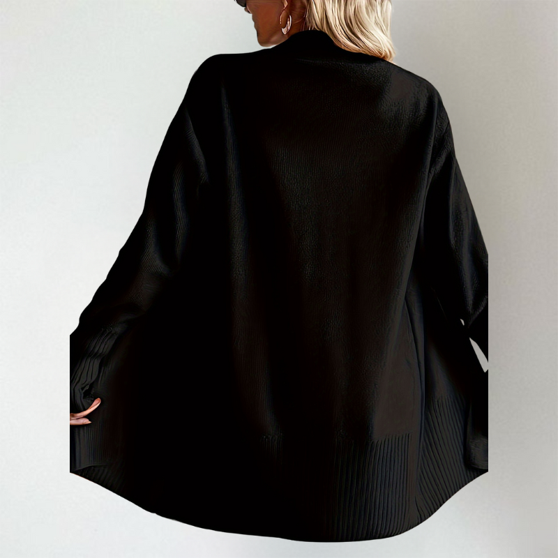 Raina Longline Open-Front Cardigan