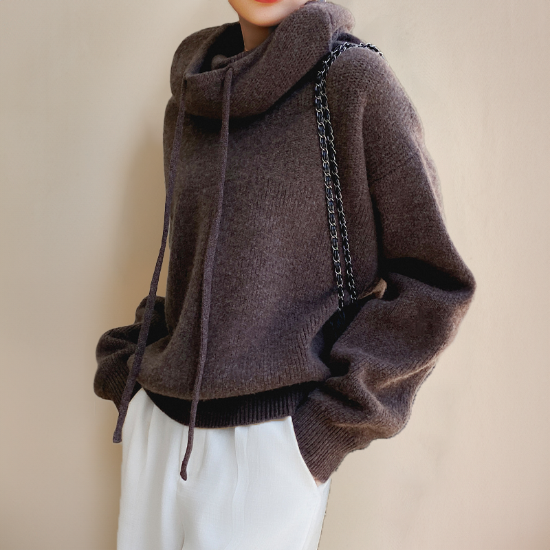 Hester-Faye Oversized Hooded Knit Sweater