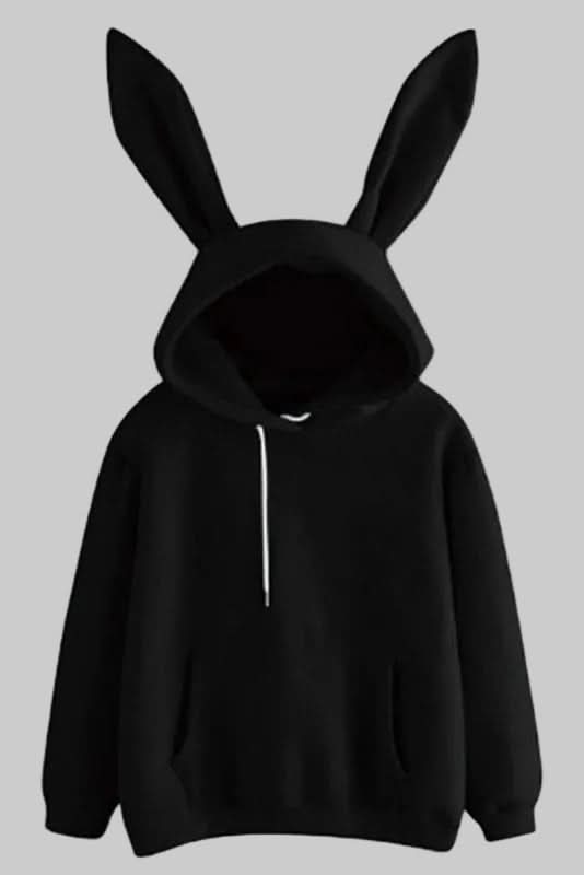 Estelle-Anne Bunny Ear Fleece Hoodie
