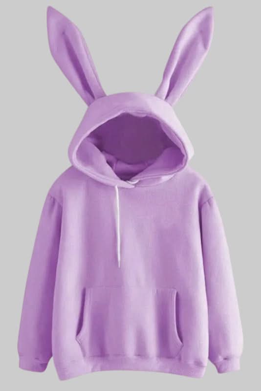 Estelle-Anne Bunny Ear Fleece Hoodie