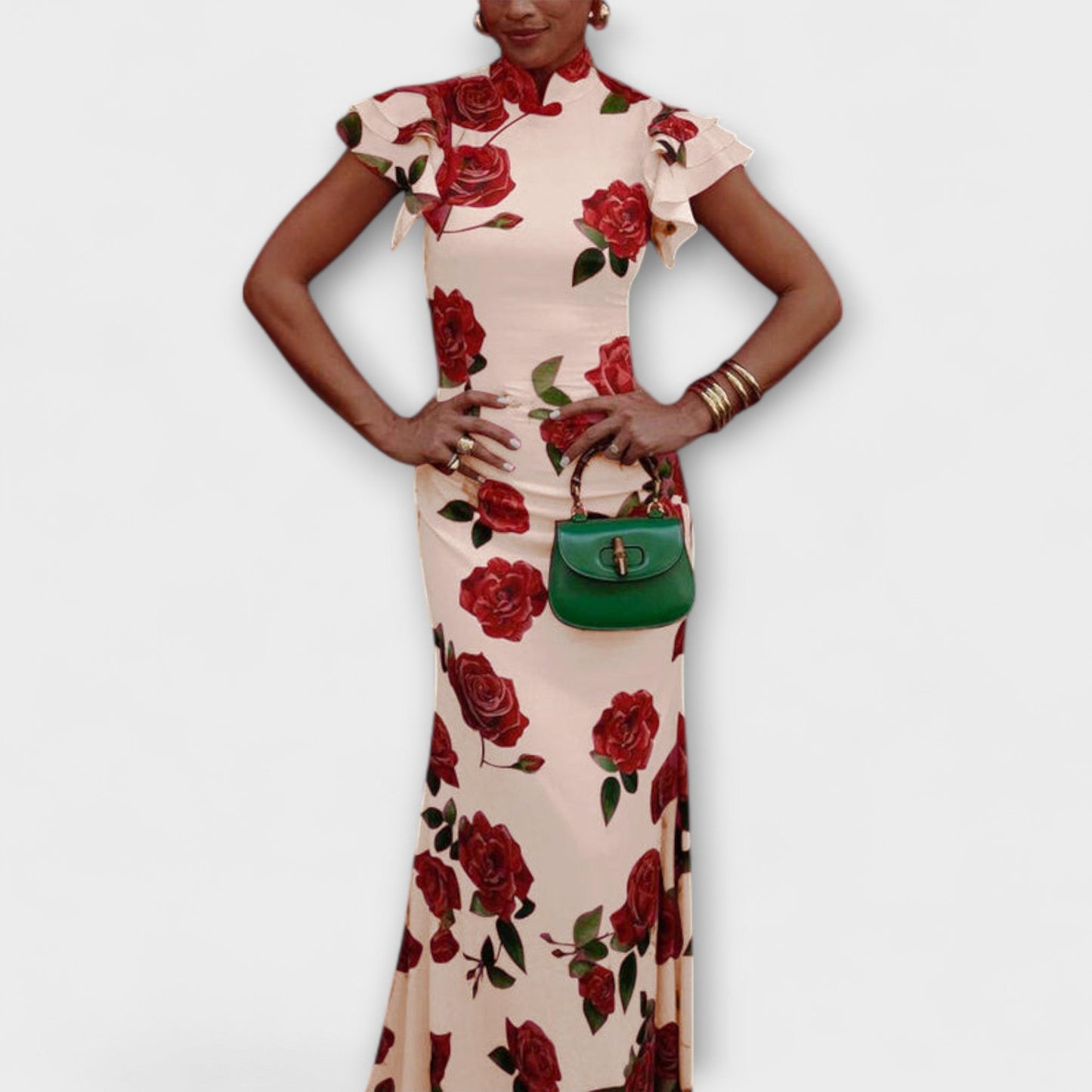 Floral Print Maxi Dress for Summer Events