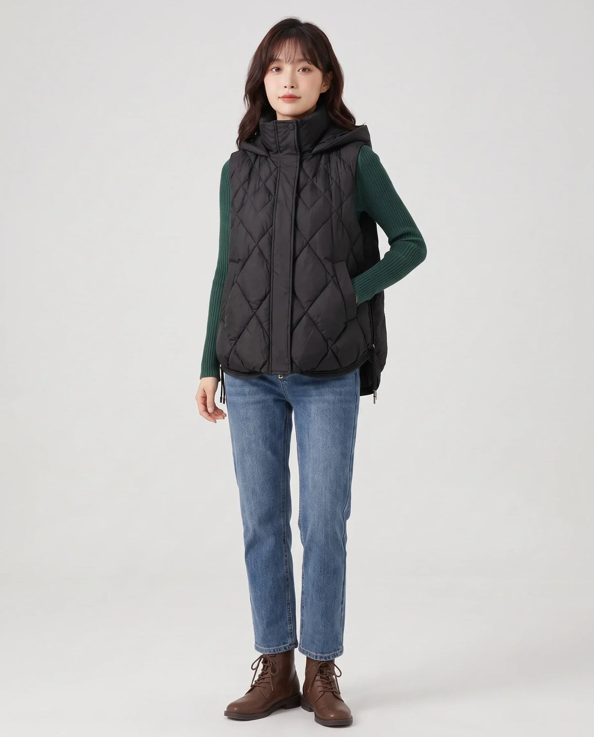 Quilted Hooded Puffer Gilet
