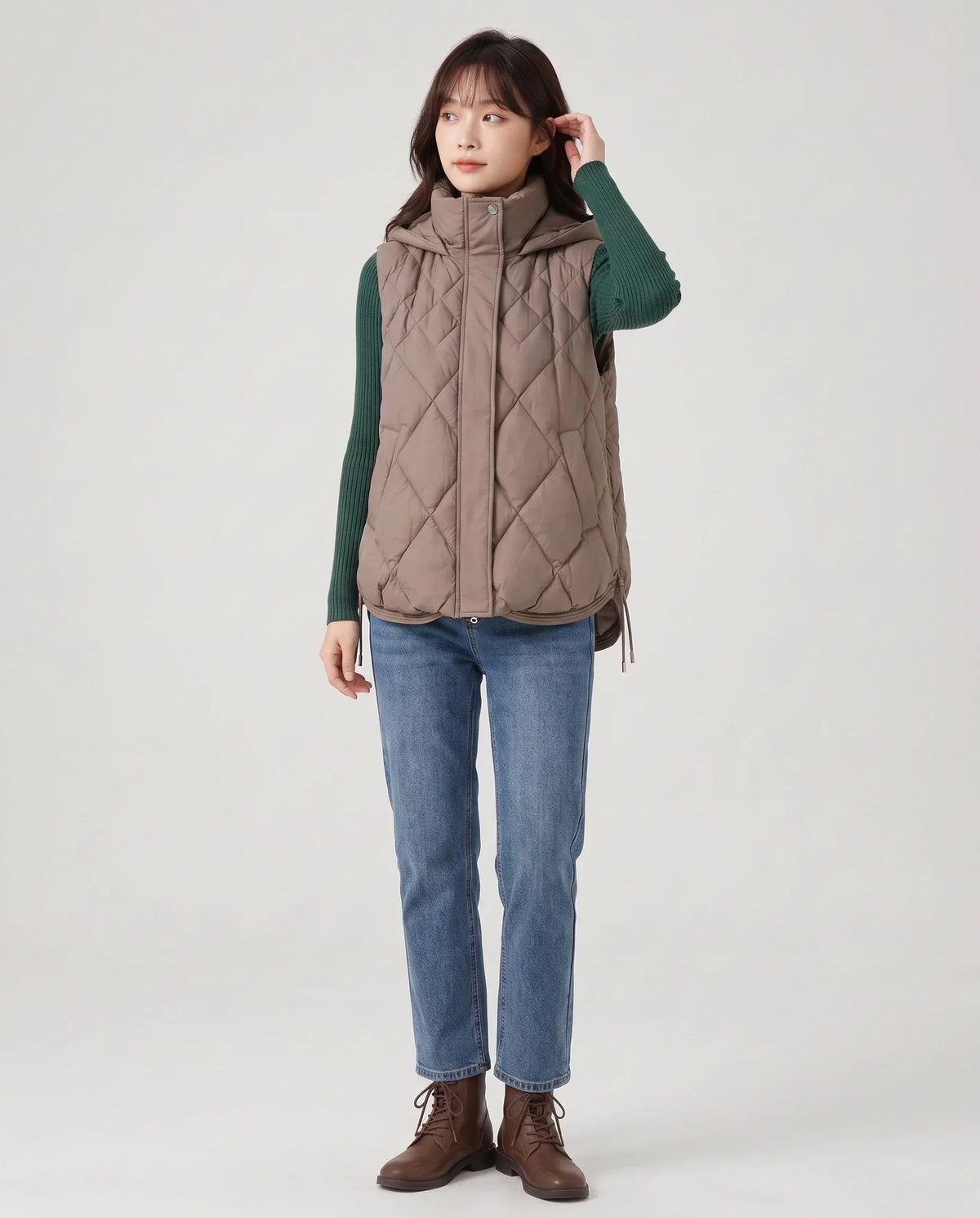 Quilted Hooded Puffer Gilet