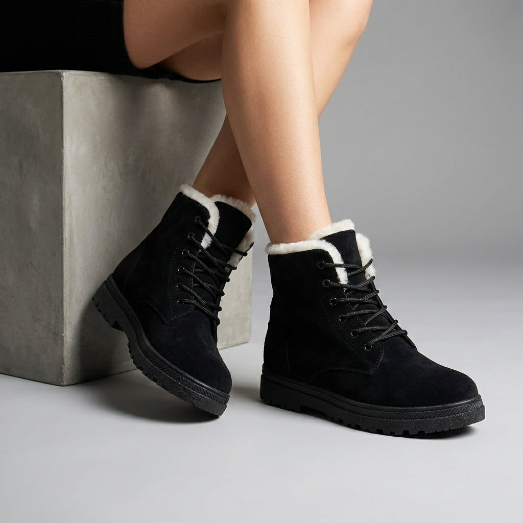 Amelia Faux Leather Ankle Boots