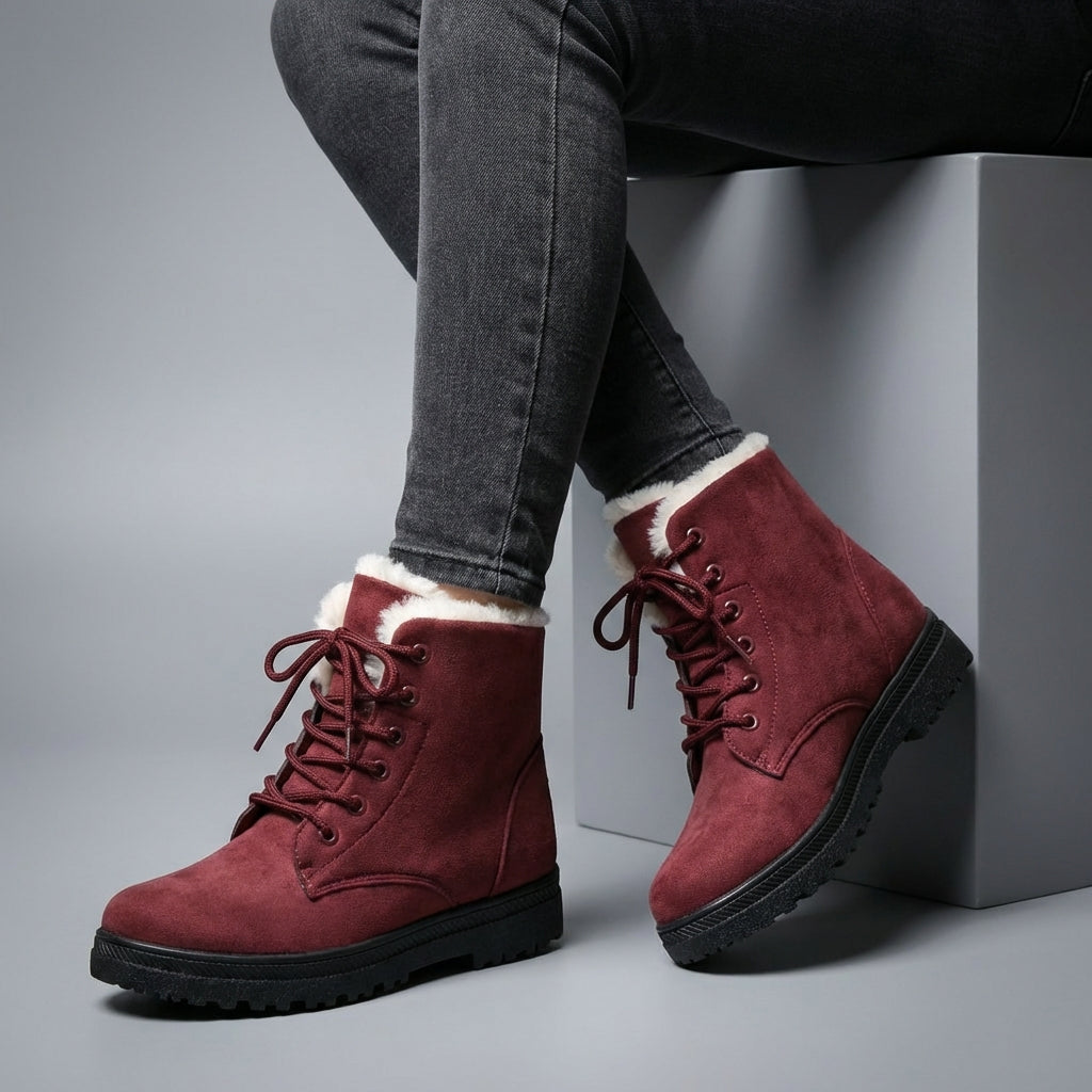 Amelia Faux Leather Ankle Boots