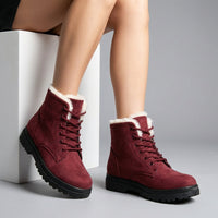 Amelia Faux Leather Ankle Boots