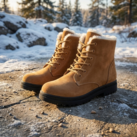 Amelia Faux Leather Ankle Boots