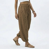 Elara Linen-Blend Wide-Leg Pants