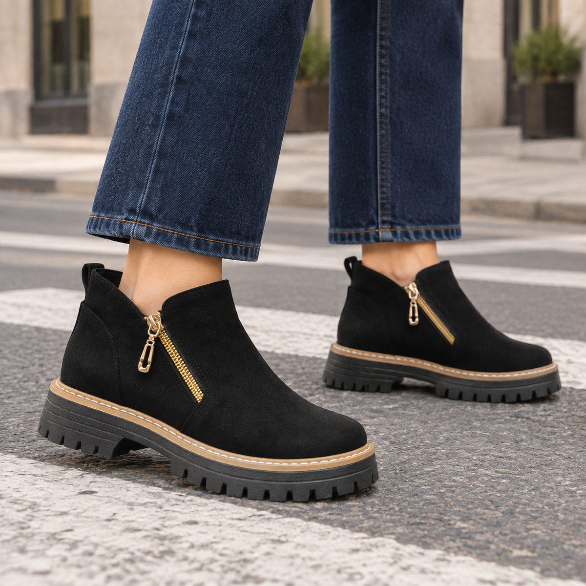 Pignatelli Faux Suede Ankle Boots
