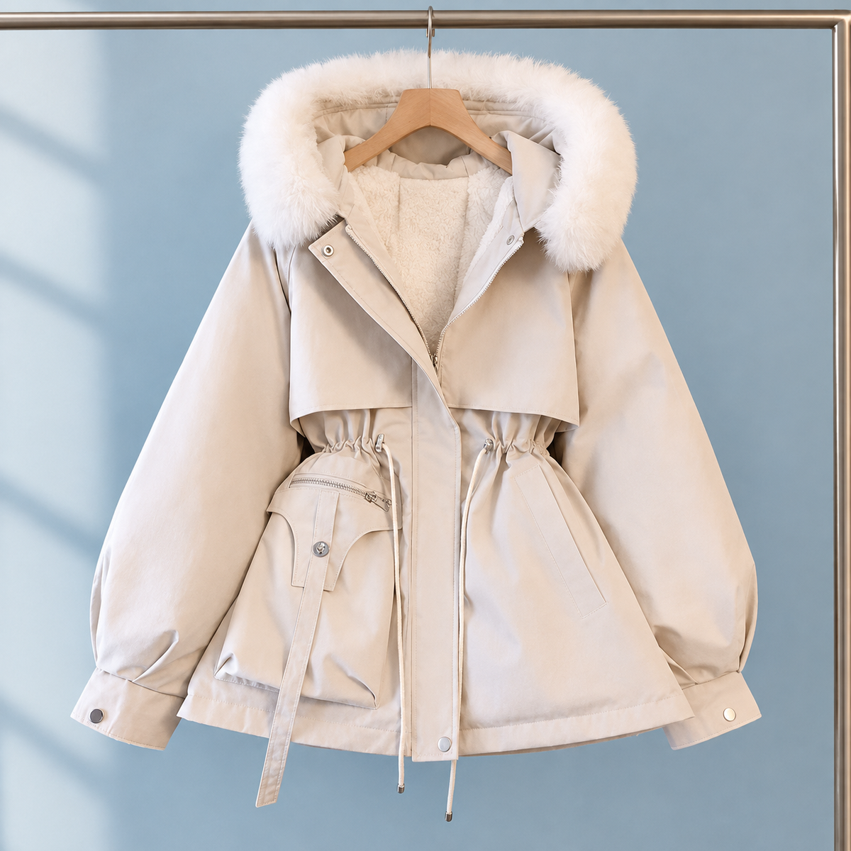 Sabina-Jade Faux Fur Trim Parka