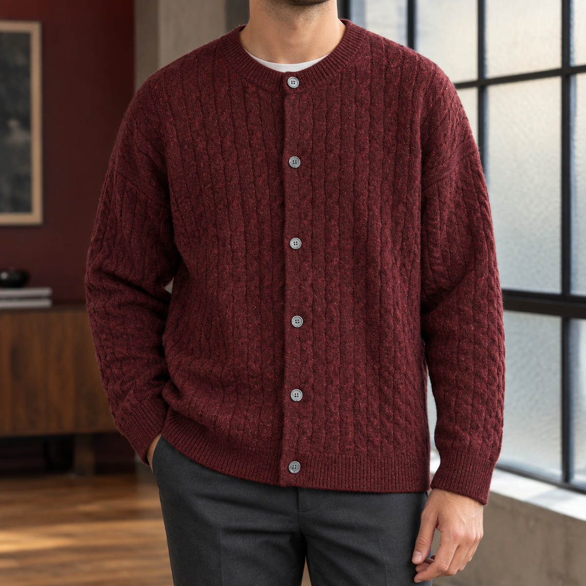Jayden-Tate Cable Cardigan