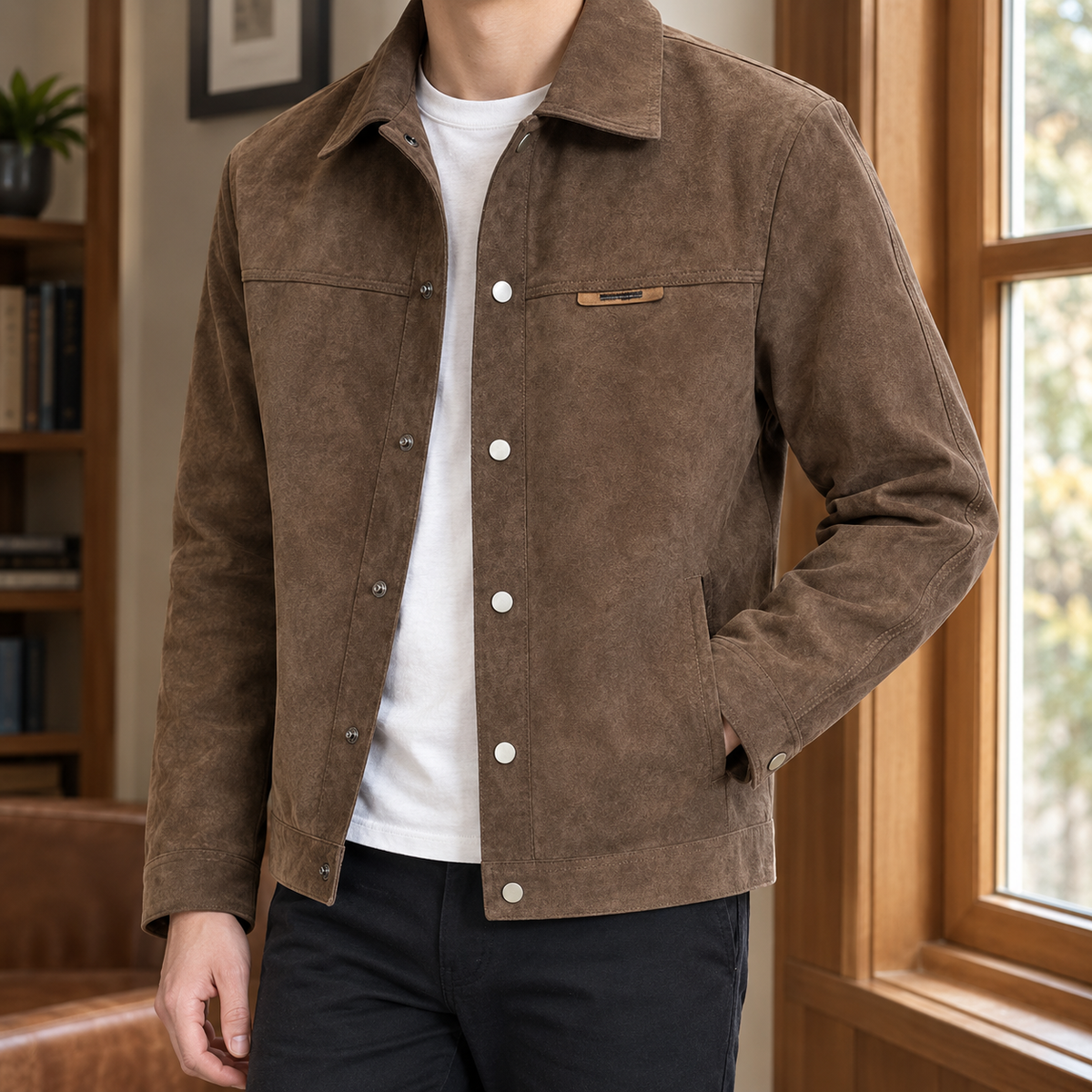 Anders-Scott Faux Suede Jacket