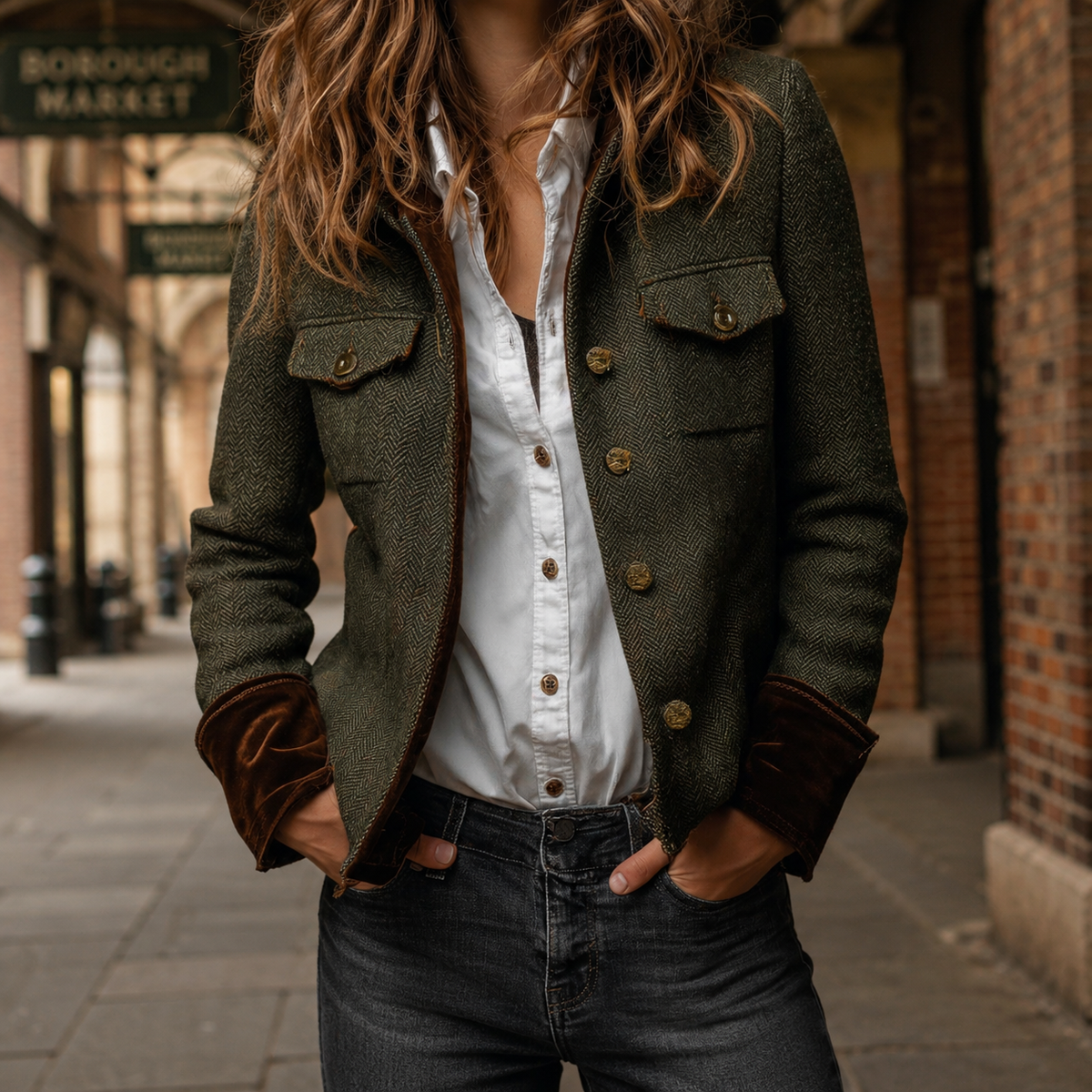 Honora-June Herringbone Jacket