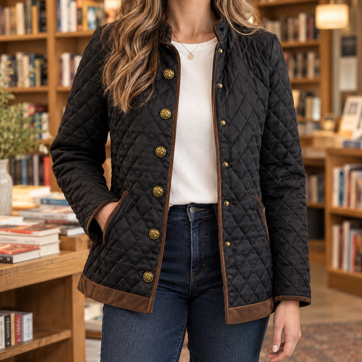 Lavinia-Rose Diamond Quilted Jacket