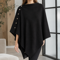 Padbury Buttoned Poncho