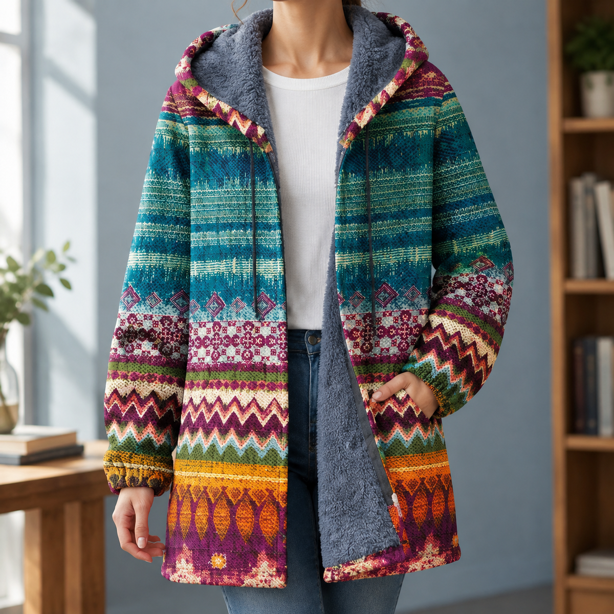 Matthias-Grant Hooded Cardigan