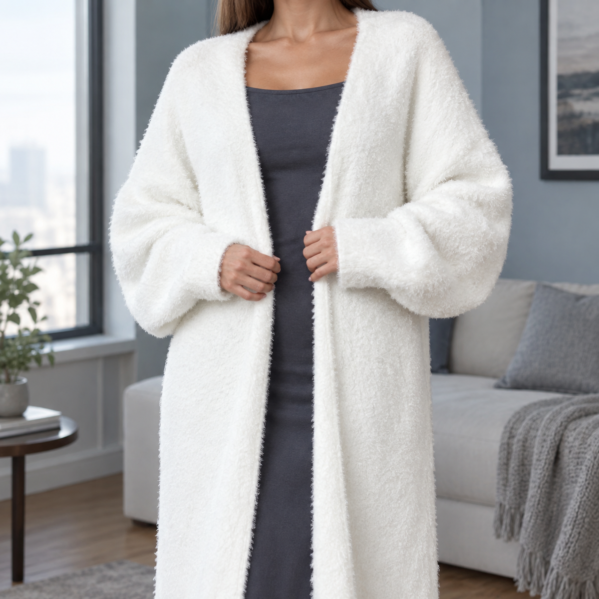 Jade Plush Cardigan