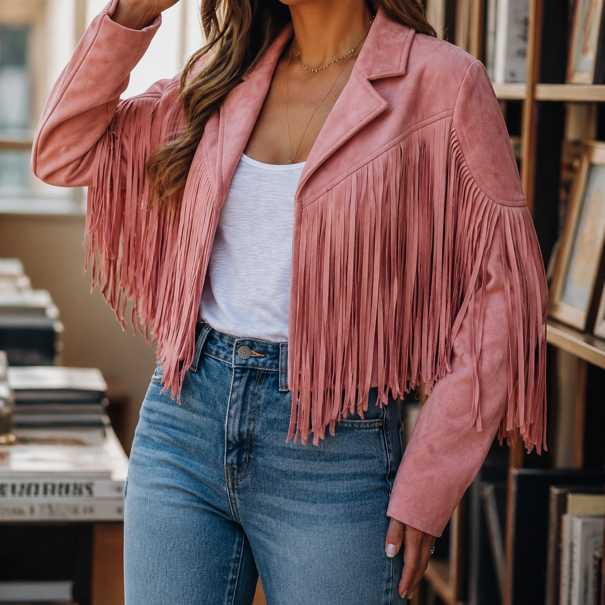 Giselle-Grace Western Fringe Jacket