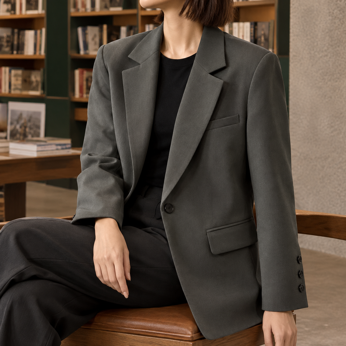 Lena-Pearl Relaxed Blazer