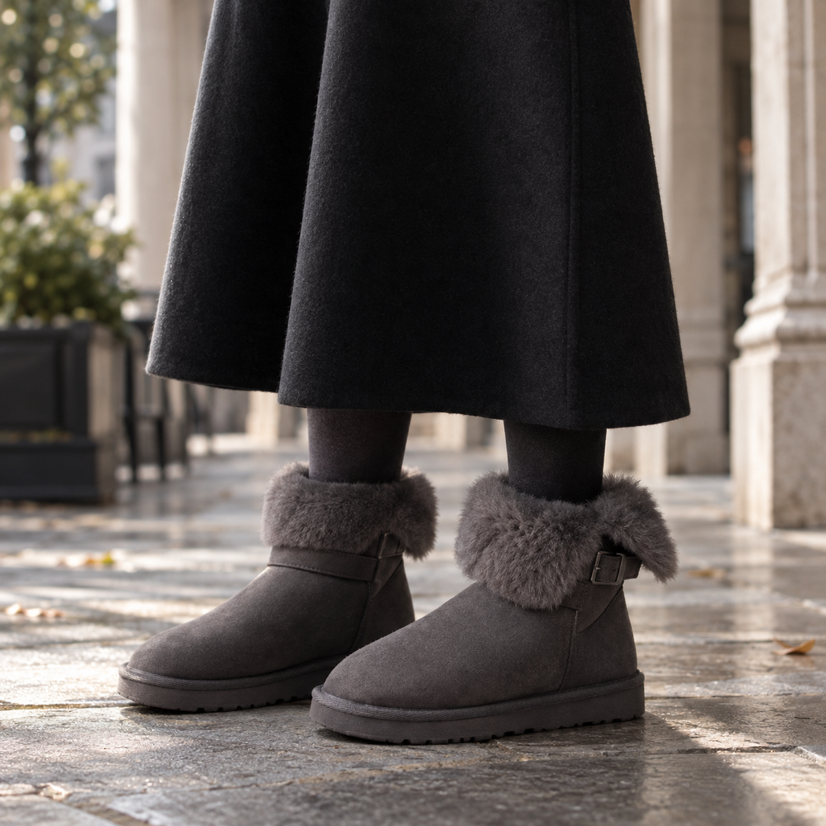Valentini Buckle Snow Boots
