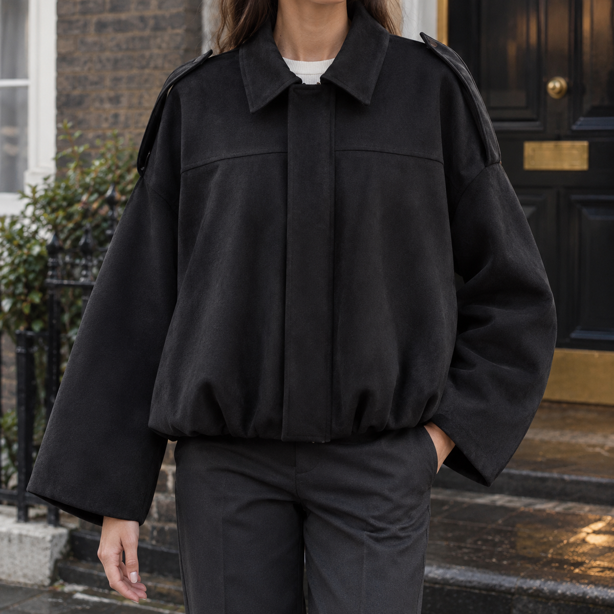 Gwendolyn Faux Suede Jacket