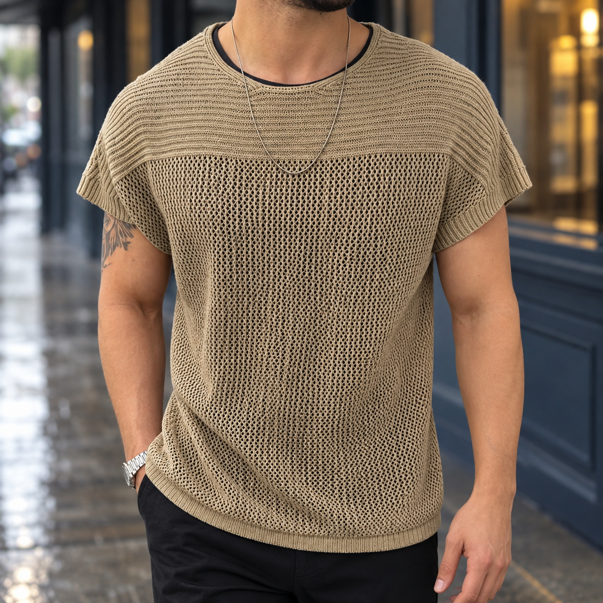 Fraser Open-Knit Top