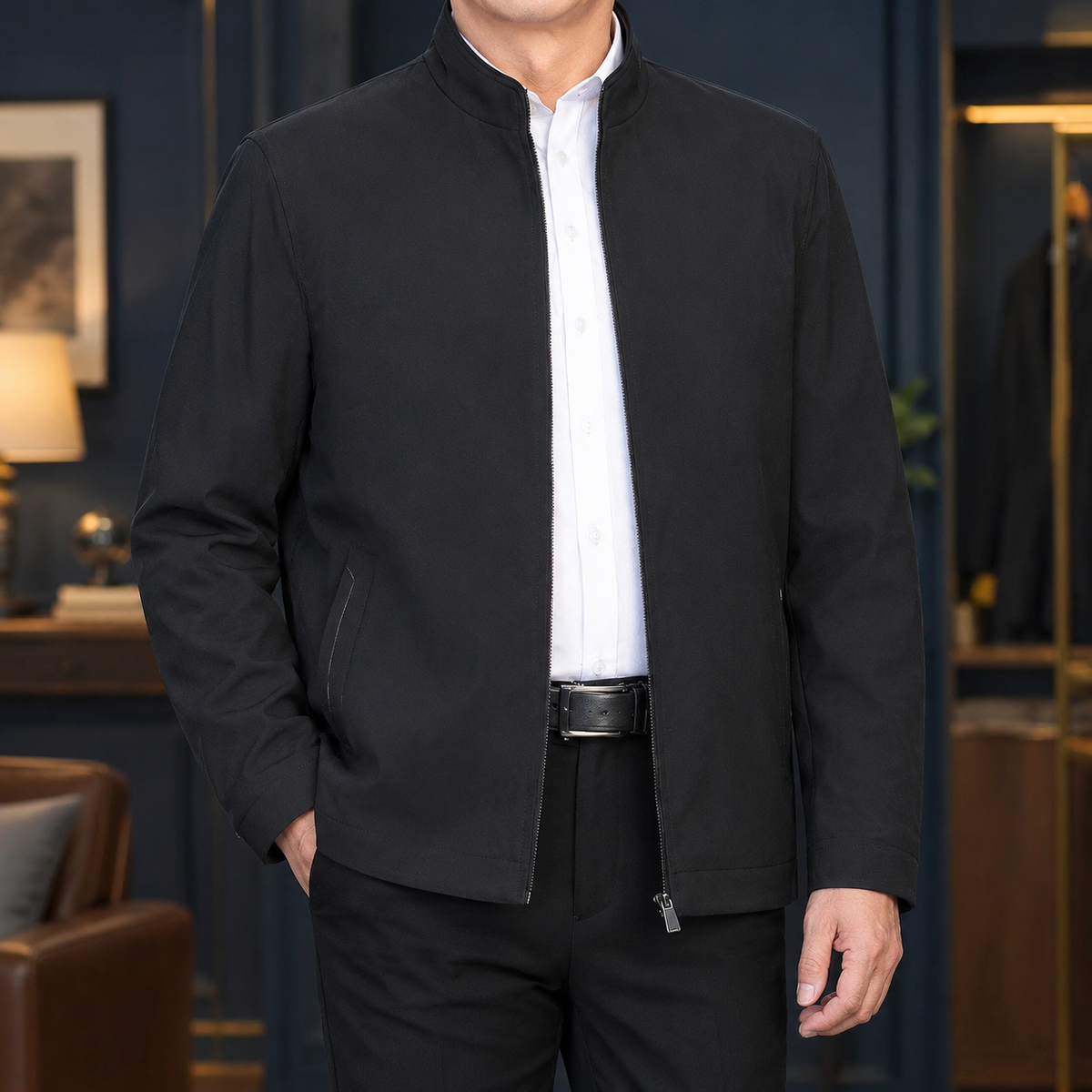 Kasimir Stand Collar Jacket