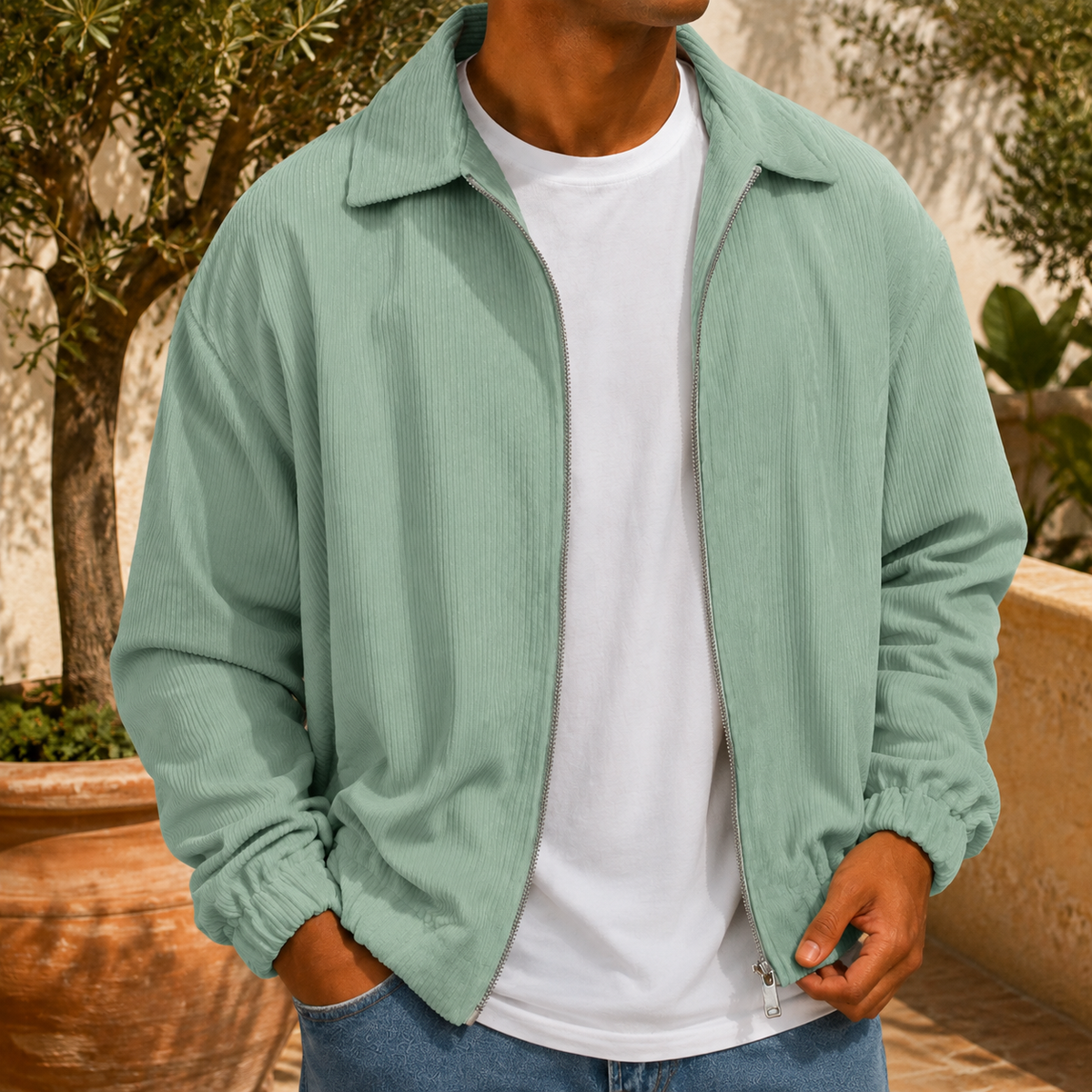 Ambrose-Dean Ribbed Jacket