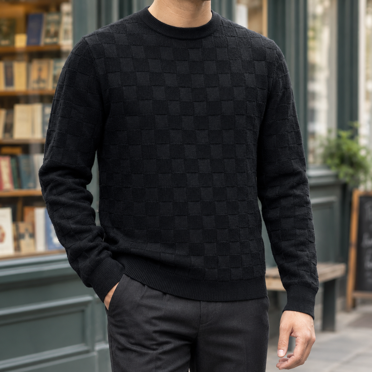 Romain Checkered Sweater
