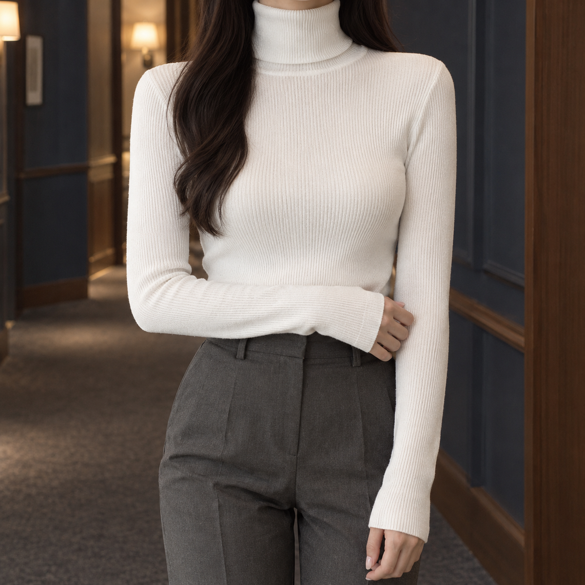 Perpetua-Pearl Ribbed Sweater